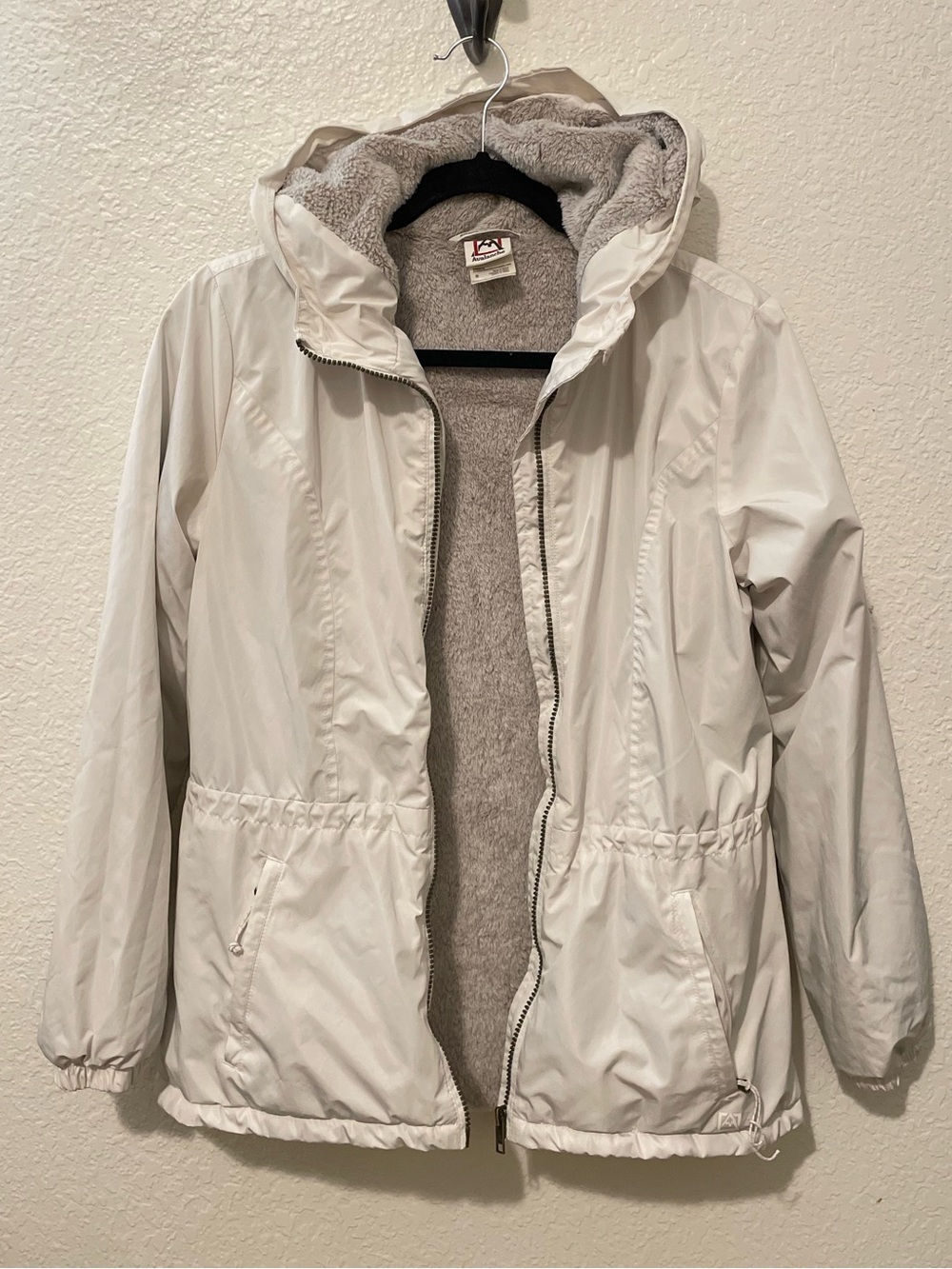 Avalanche Women's Beige Utility Rain Jacket with Hood